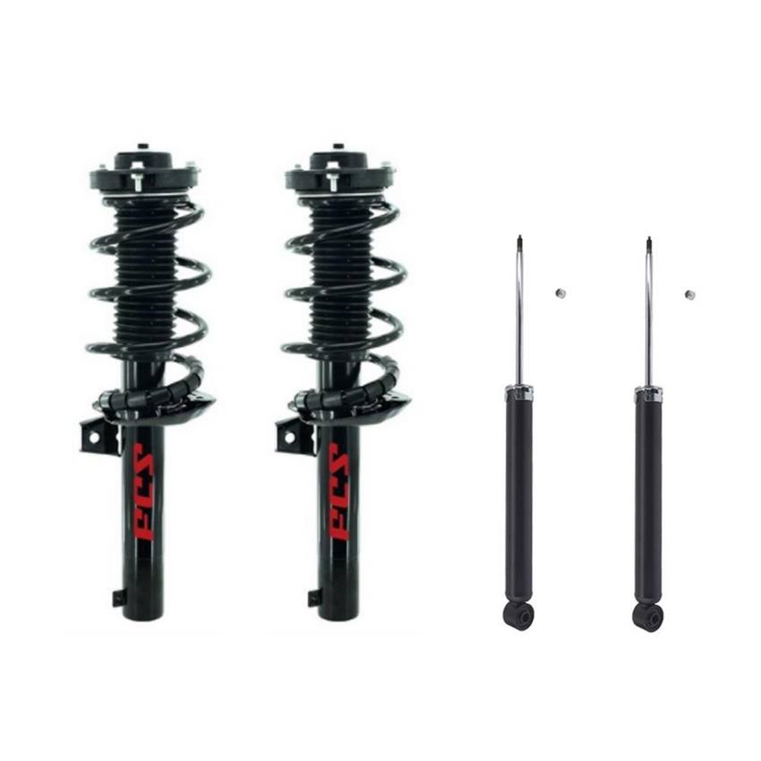 VW Suspension Strut and Shock Absorber Assembly Kit - Front and Rear - Aftermarket 3918211KIT